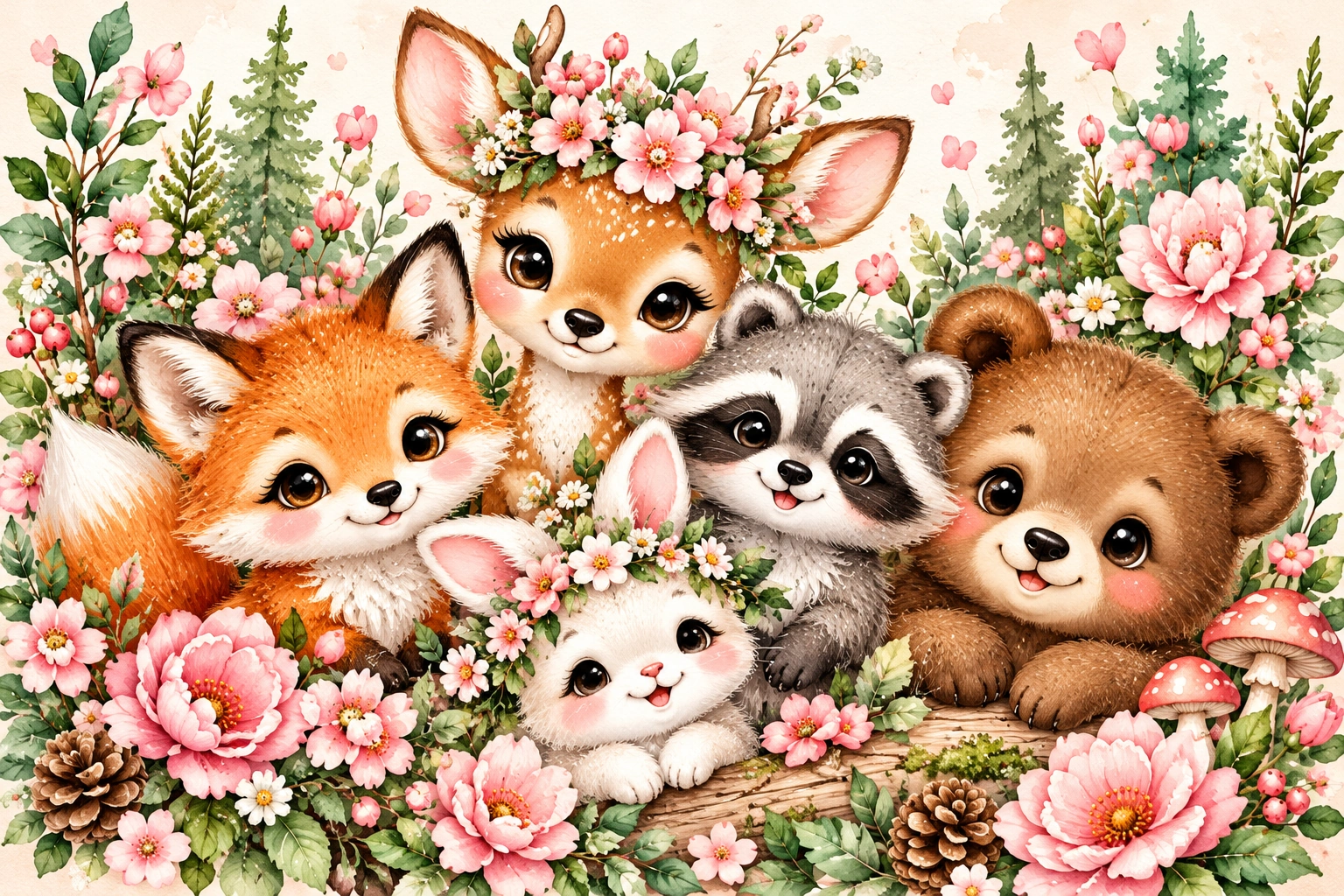 Woodland Animals Clipart Bundle
