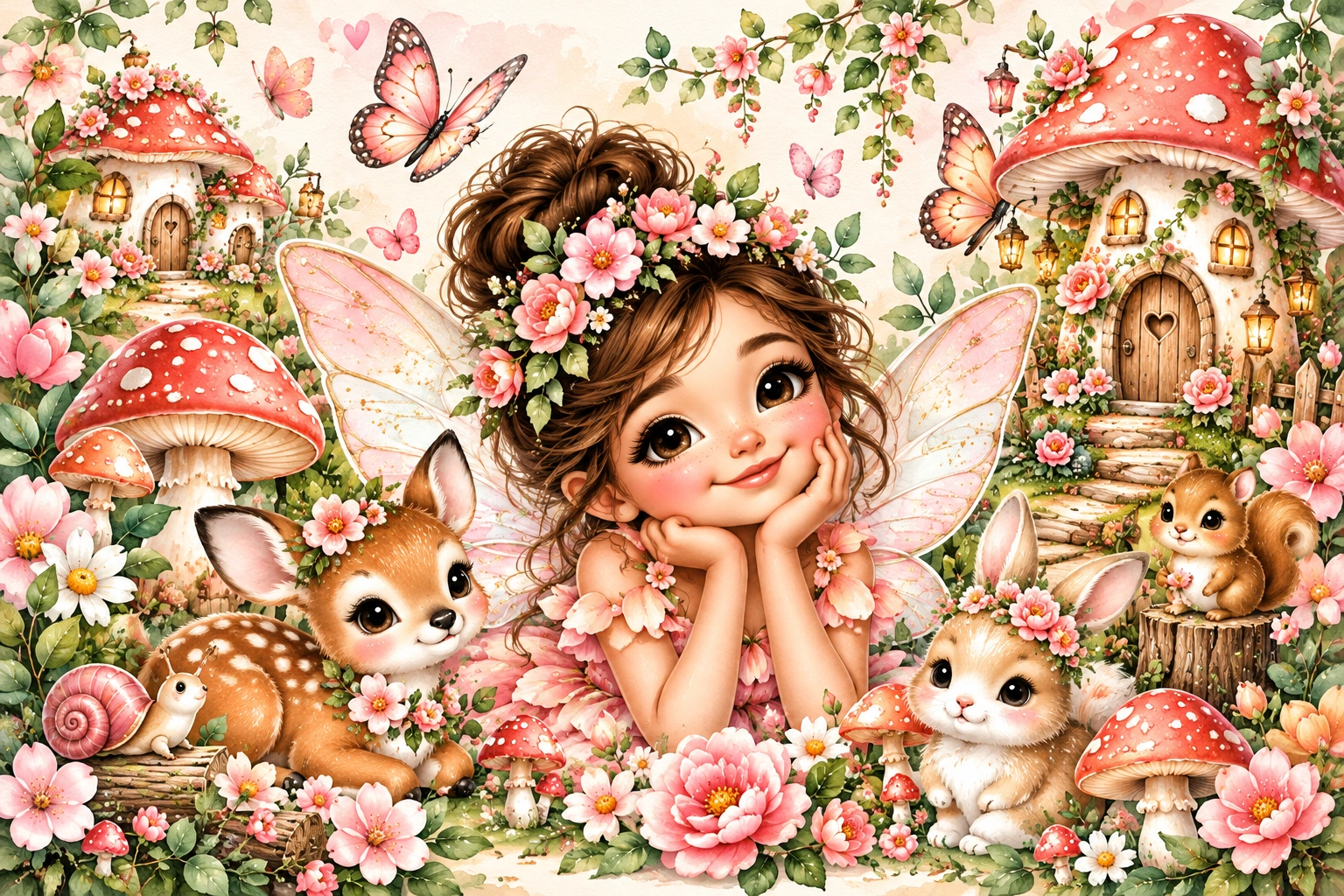 Watercolor Safari Nursery Animals